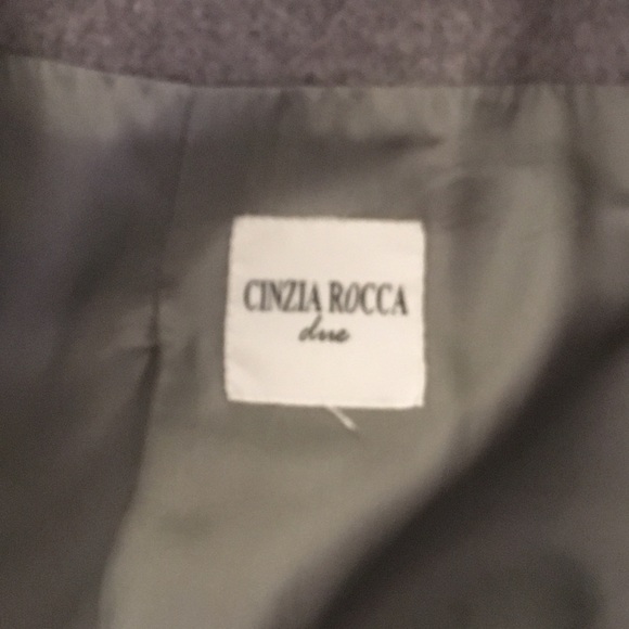 Cinzia Rocca Classic Belted Coat - Grey - Picture 4 of 6